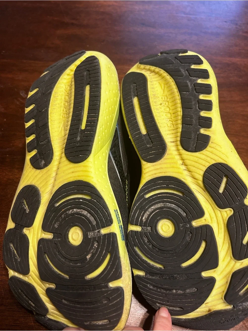Brooks Glycerin 21 Running Shoes Men’s 8.5 Black Blue Neon Yellow